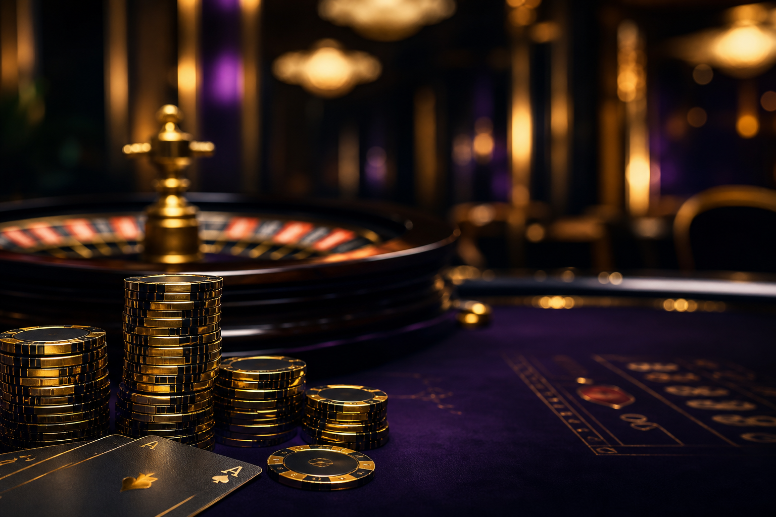 Luxury casino gaming atmosphere